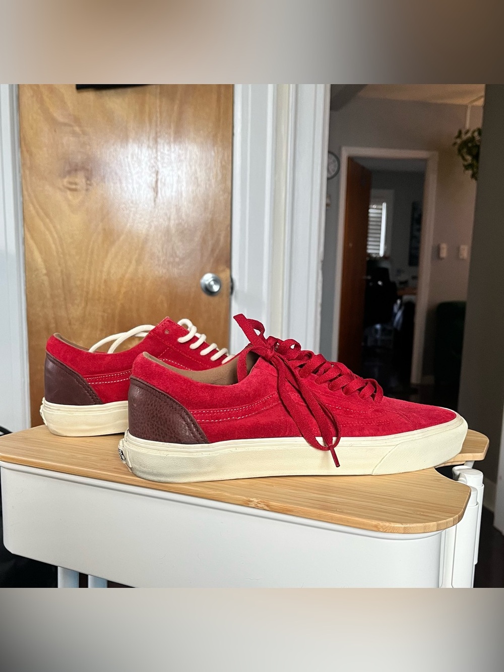 Vans California Collection Old Skool Reissue CA Tango Red Winetasting Size 11